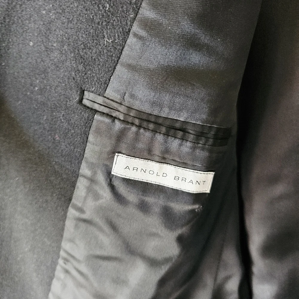Arnold Brant 100% cashmere Classic Black Men's Blazer 46R